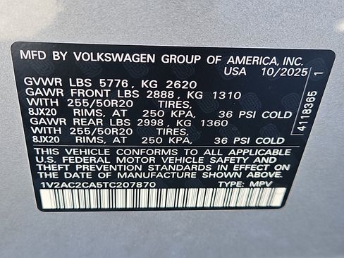 New 2026 Volkswagen Atlas Cross Sport SEL R-Line AWD/4WD image 21