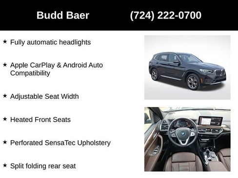 Used 2022 BMW X3 xDrive30i w/ Premium Package 2 image 14