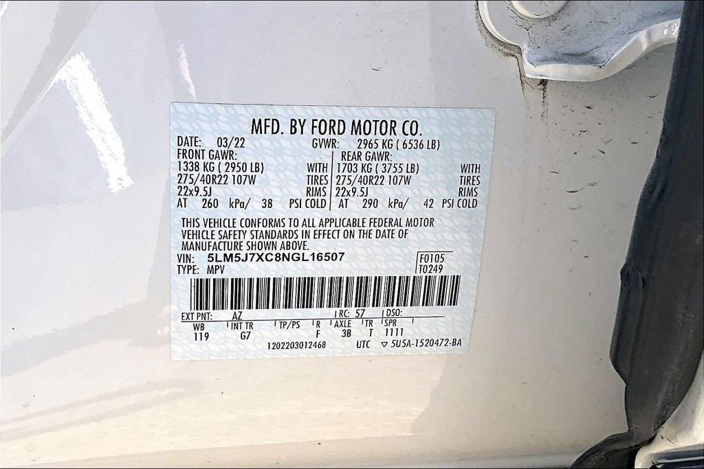 Used 2022 Lincoln Aviator Reserve w/ Equipment Group 201A AWD/4WD image 34