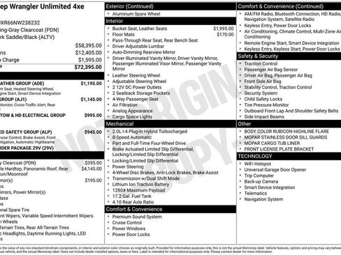 Certified 2022 Jeep Wrangler Unlimited Rubicon 4xe w/ Cold Weather Group image 26