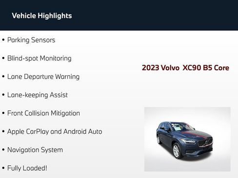 Used 2023 Volvo XC90 B5 Core AWD/4WD image 67