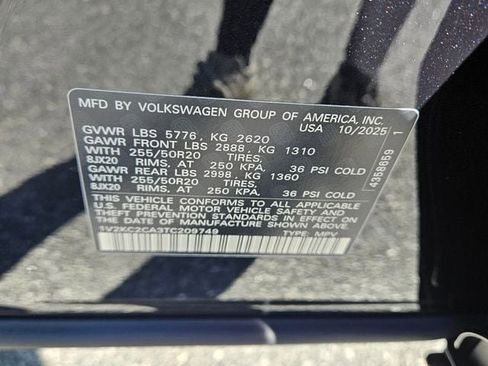 New 2026 Volkswagen Atlas Cross Sport SE AWD/4WD image 20