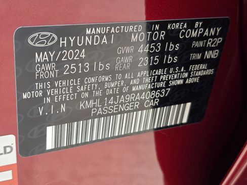 Certified 2024 Hyundai Sonata SEL w/ Convenience Package FWD image 32