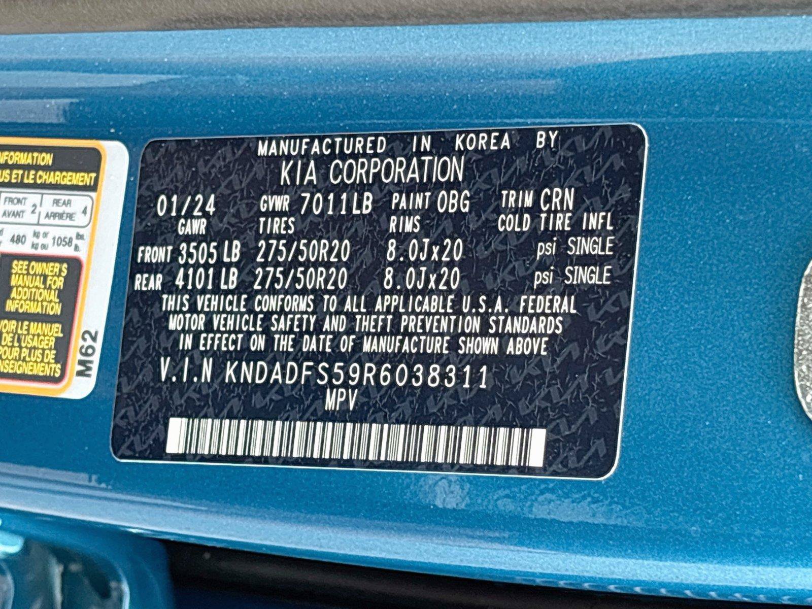 Used 2024 Kia EV9 Land AWD/4WD image 35