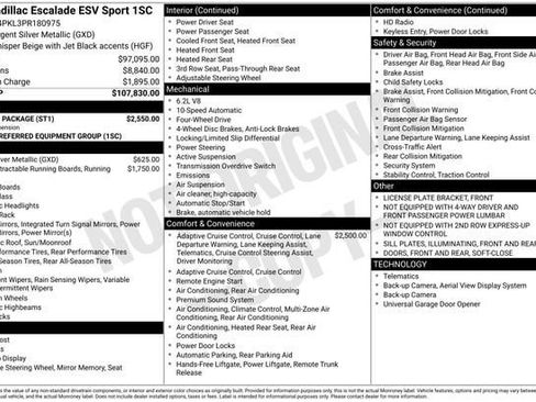 Certified 2023 Cadillac Escalade ESV Sport w/ Touring Package image 36