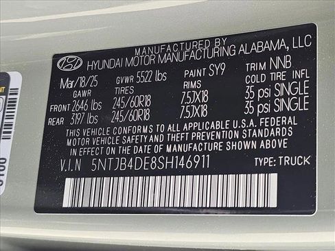 New 2025 Hyundai Santa Cruz SEL image 17