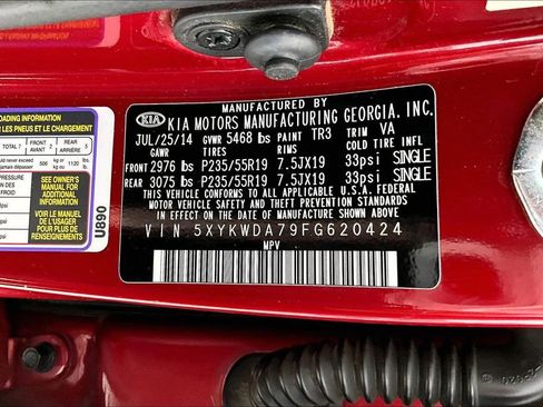 Used 2015 Kia Sorento SX image 42