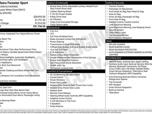 Used 2020 Subaru Forester Sport image 4