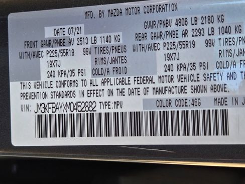 Certified 2021 MAZDA CX-5 Grand Touring Reserve AWD/4WD image 11