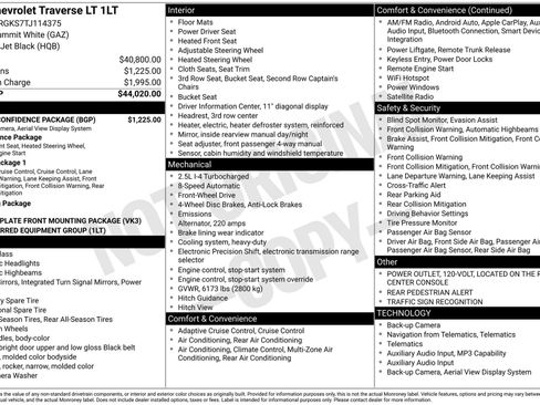 New 2026 Chevrolet Traverse LT w/ Driver Confidence Package FWD image 3