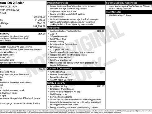Used 2004 Saturn ION Level 2 w/ Power Pkg image 30