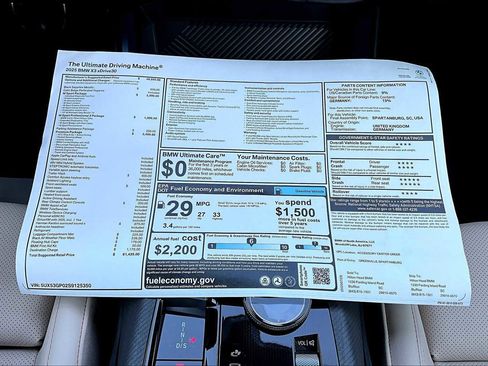 New 2025 BMW X3 xDrive30i w/ Premium Package image 18