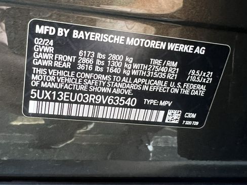 Certified 2024 BMW X5 sDrive40i w/ Premium Package RWD image 37