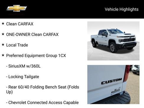 Used 2024 Chevrolet Silverado 2500 Custom w/ Custom Value Package AWD/4WD image 19