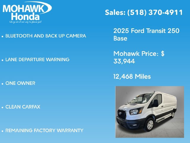Used 2025 Ford Transit 250 Low Roof w/ Exterior Upgrade Package RWD image 7