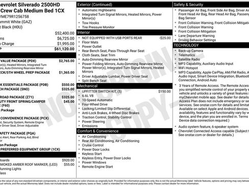 Used 2024 Chevrolet Silverado 2500 Custom w/ Custom Value Package AWD/4WD image 26