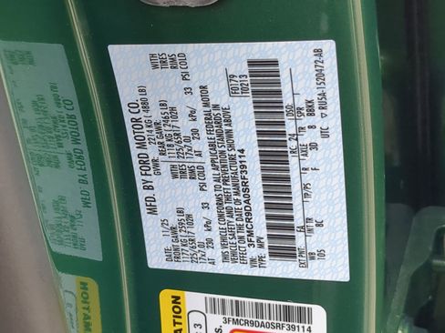 New 2025 Ford Bronco Sport Badlands w/ Badlands Tech Package image 67