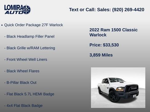 Used 2022 RAM 1500 Warlock AWD/4WD image 14