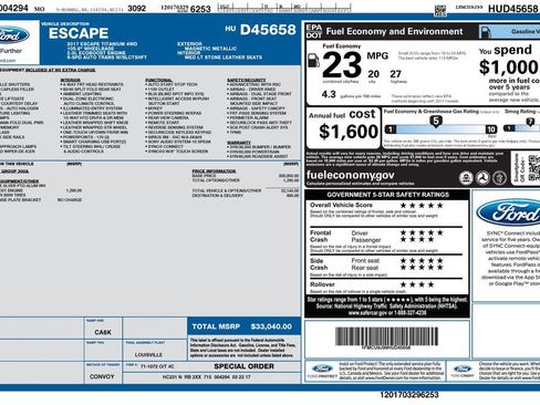 Used 2017 Ford Escape Titanium AWD/4WD image 13