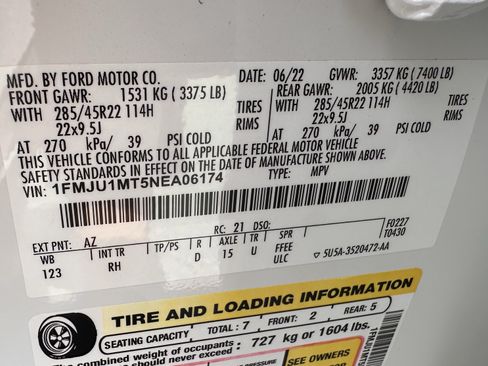 Certified 2022 Ford Expedition Platinum AWD/4WD image 33