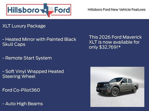 New 2026 Ford Maverick XLT w/ XLT Luxury Package AWD/4WD image 15