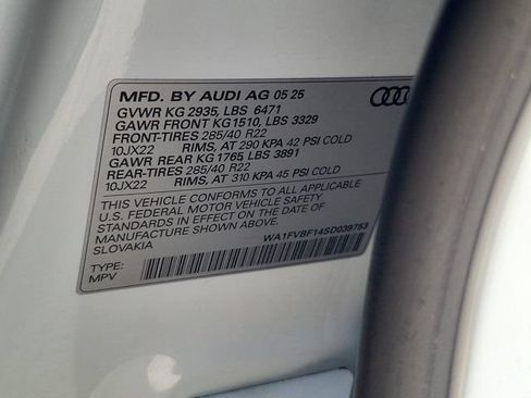 Certified 2025 Audi Q8 Prestige w/ Prestige Package AWD/4WD image 30