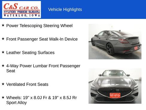 Used 2023 Genesis G70 2.0T w/ Sport Prestige Package AWD/4WD image 19