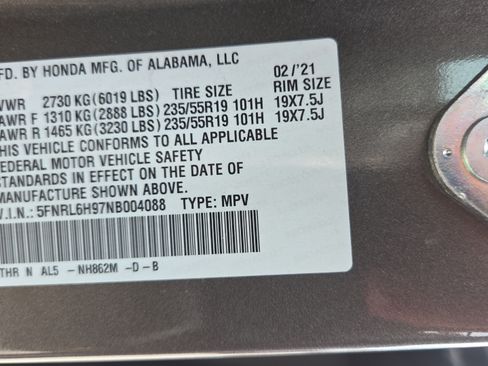Certified 2022 Honda Odyssey Elite image 21