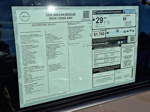 New 2026 Nissan Rogue SV w/ Rock Creek Premium Package image 7