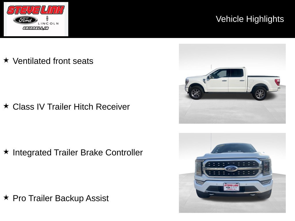 Used 2021 Ford F150 Platinum w/ Equipment Group 701A High AWD/4WD image 13
