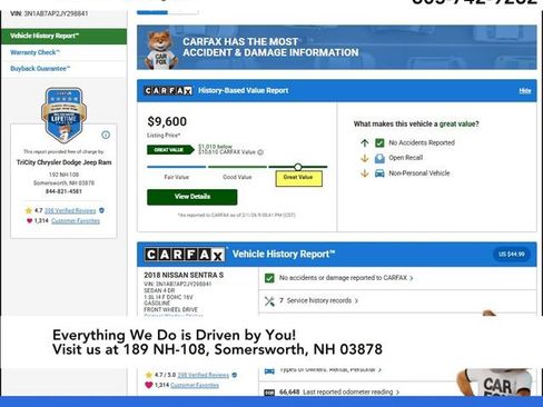 Used 2018 Nissan Sentra S image 2