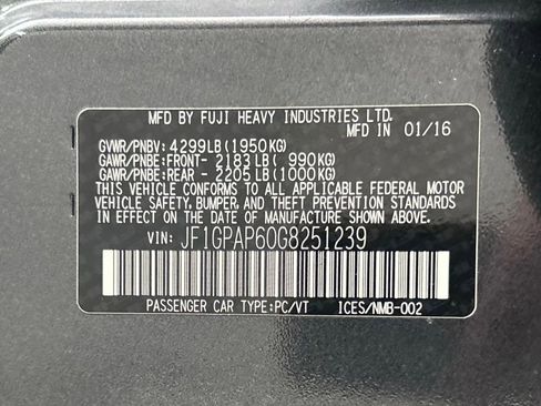 Used 2016 Subaru Impreza 2.0i Sport Premium w/ Popular Package #1 AWD/4WD image 13
