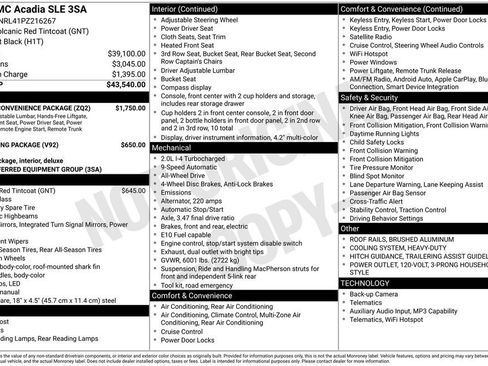 Used 2023 GMC Acadia SLE w/ Driver Convenience Package image 26