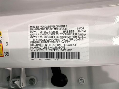 New 2026 Honda Pilot Touring image 17