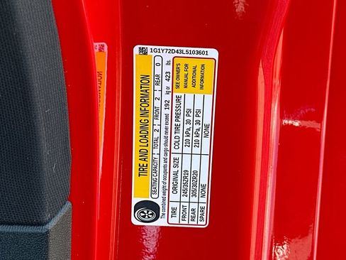 Used 2020 Chevrolet Corvette Stingray Preferred Cpe w/ 2LT Preferred Equipment Group image 29