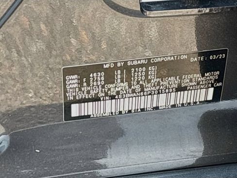 Certified 2023 Subaru Legacy Limited AWD/4WD image 36