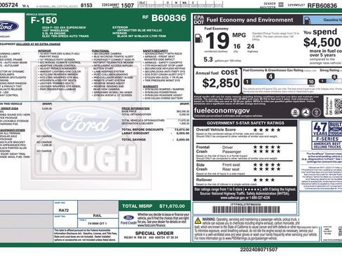 Used 2024 Ford F150 Lariat w/ Equipment Group 502A High AWD/4WD image 50