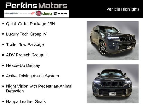 New 2025 Jeep Grand Cherokee Overland w/ Adv Protech Group III image 2