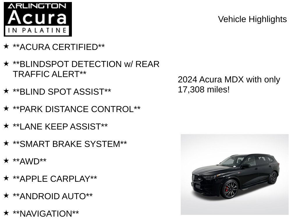 Certified 2024 Acura MDX Type S w/ Advance Package AWD/4WD image 7