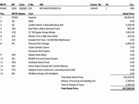 New 2026 Porsche Cayenne image 44
