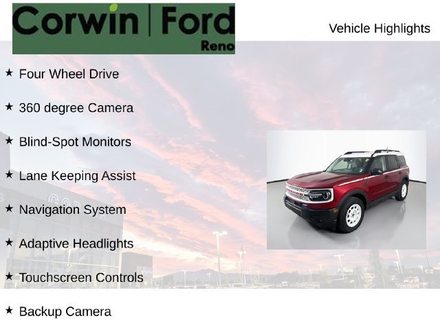 Certified 2025 Ford Bronco Sport Heritage w/ Convenience Package AWD/4WD image 7