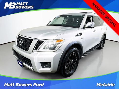 Used 2018 Nissan Armada Platinum w/ Captain Seat Package image 1