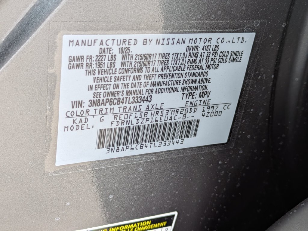 Used 2026 Nissan Kicks SV w/ SV Premium Package AWD/4WD image 28