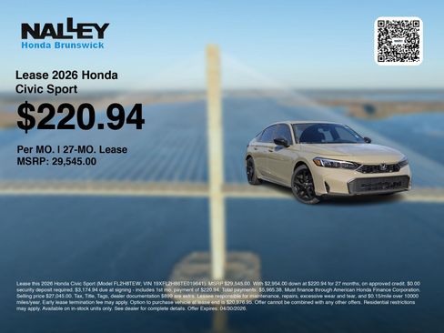 New 2026 Honda Civic Sport image 3