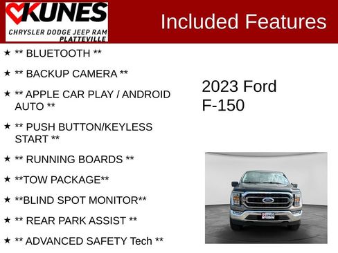 Used 2023 Ford F150 XLT w/ Equipment Group 302A High AWD/4WD image 2