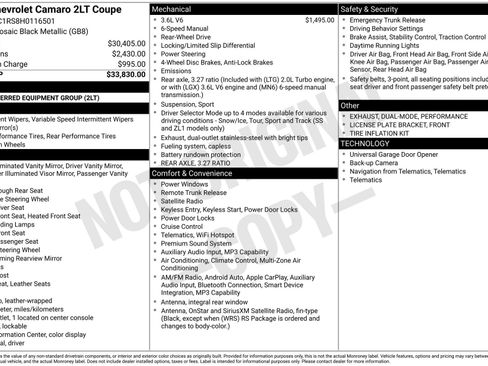 Used 2017 Chevrolet Camaro LT image 4