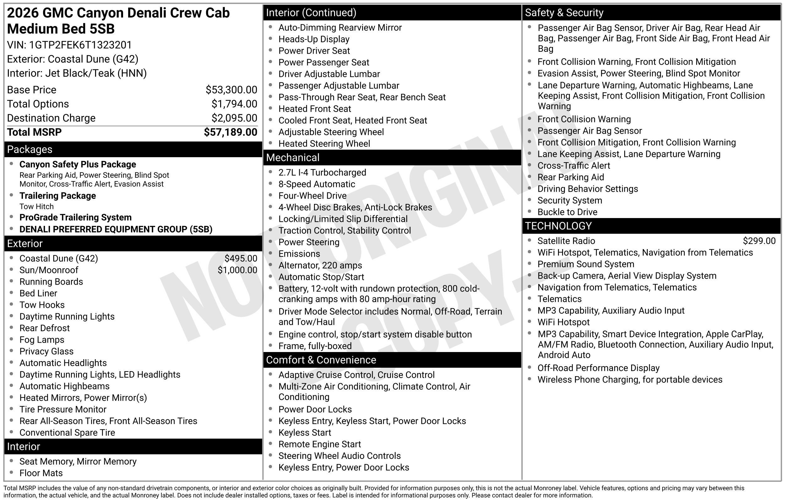 New 2026 GMC Canyon Denali AWD/4WD image 3