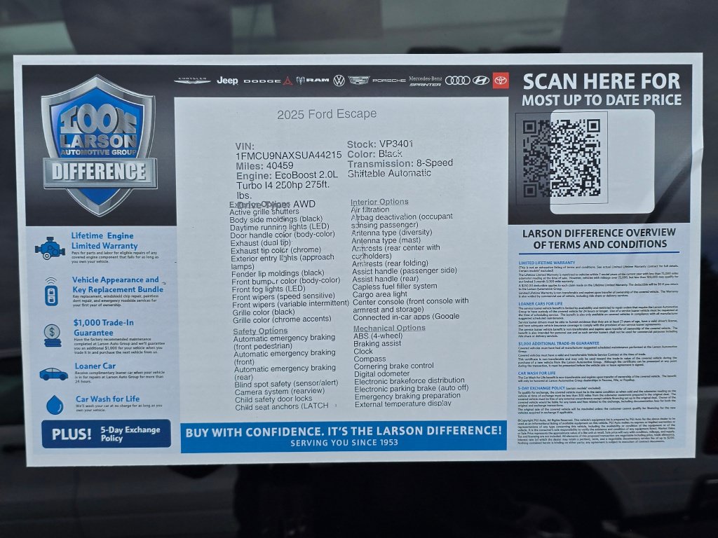 Used 2025 Ford Escape ST-Line Select AWD/4WD image 43