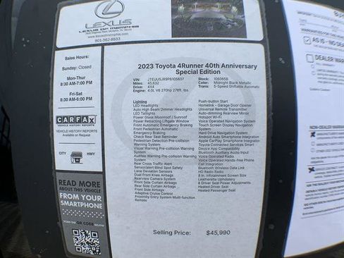 Used 2023 Toyota 4Runner 40th Anniversary SE AWD/4WD image 26