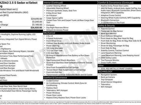 Used 2024 MAZDA MAZDA3 s image 29
